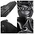 Sneakers alte Chanel in pelle con catena Nero - vista 7