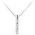 Autre Marque Vendome Aoyama Pt950 Pt850 Diamant-Halskette Silber