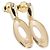 Autre Marque Au750 Diamant-Oval-Ohrringe Golden
