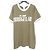 Autre Marque T-shirt de algodão com estampa militar UNION LAUNCH Marrom
