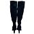 Botas largas de cuero gamuza Gucci Negro - vista 3