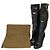 Botas largas de cuero gamuza Gucci Negro - vista 9
