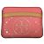 Tory Burch Porta carte T Monogram Rosa Beige