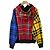 Polo Ralph Lauren Patchwork-Karo-Hoodie aus Baumwolle Rot Blau Gelb - Ansicht 2
