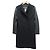 Abrigo All Saints SIDNEY LEA de lana, cashmere y cuero Negro