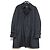 Aquascutum Trench Coat Acolchoado Simples Preto