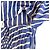 Vestido Sacai Back Open Cutoff Stripe Dress Azul - vista 17