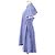 Vestido Sacai Back Open Cutoff Stripe Dress Azul - vista 3