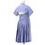Vestido Sacai Back Open Cutoff Stripe Dress Azul - vista 5
