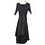 Autre Marque Rirandture Docking Strick-Maxikleid Schwarz