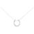 Autre Marque Horseshoe Au750 Diamantenhalskette Silber