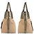 Chloé Borsa Tote Chloe in tela e pelle Beige Bronzo - vista 8