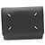 Maison Martin Margiela Cartera tri-fold de becerro Maison Margiela Negro