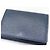 Louis Vuitton Envelope Cartes de Visite Taiga Card Case Blu - vista 5