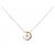 Autre Marque Collana 4°C in oro rosa K10 con topazio bianco e diamante