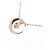 Autre Marque Collana 4°C in oro rosa K10 con topazio bianco e diamante - vista 4