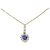 Autre Marque Au750 Saphir Diamant Halskette Golden