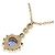 Autre Marque Au750 Saphir Diamant Halskette Golden - Ansicht 4