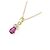 Autre Marque Collar Au750 Rubí y Diamantes Dorado - vista 3
