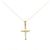 Autre Marque Collar de Cruz Au750 Dorado