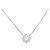 Autre Marque Collar de Flor en Pt y Diamantes Plata