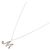 Autre Marque Platin-Diamant-Halskette mit Initial M Silber - Ansicht 2