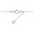 Autre Marque Platin-Diamant-Halskette mit Initial M Silber - Ansicht 5
