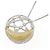 Autre Marque Collana Luna in Pt900 Au750 Pt850 con Diamanti Argento - vista 3