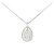 Autre Marque Diamantenhalskette PT900 PT850 Silber