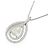 Autre Marque Diamantenhalskette PT900 PT850 Silber - Ansicht 3