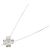 Autre Marque Pt900 Pt850 Clover Diamantenhalskette Silber - Ansicht 2