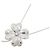 Autre Marque Pt900 Pt850 Clover Diamantenhalskette Silber - Ansicht 3