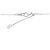 Autre Marque Pt900 Pt850 Clover Diamantenhalskette Silber - Ansicht 5