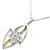 Autre Marque Collana Fiore Diamanti Au750/PT950/PT850 D'oro - vista 4