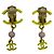 Pendientes Chanel Coco Mark Dorado - vista 5