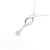 Autre Marque Collana in oro bianco K10 e diamanti Argento - vista 3