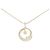 Autre Marque Collar de Au750 y diamantes Dorado