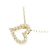 Autre Marque Collar de Au750 y diamantes Dorado - vista 3