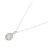 Autre Marque Collana Fiore in Oro Bianco Au750 e Diamanti Argento - vista 2