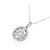 Autre Marque Collana Fiore in Oro Bianco Au750 e Diamanti Argento - vista 3
