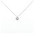 Autre Marque Diamantenhalskette PT900 PT850 Silber