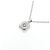 Autre Marque Diamantenhalskette PT900 PT850 Silber - Ansicht 4