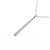 Autre Marque Diamantenhalskette Pt900 Pt850 Silber - Ansicht 3