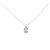 Autre Marque Diamantenhalskette Pt900 Pt850 Silber