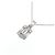 Autre Marque Diamantenhalskette Pt900 Pt850 Silber - Ansicht 3