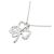 Autre Marque Pt900 Pt850 Clover Diamantenhalskette Silber - Ansicht 4
