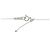 Autre Marque Pt900 Pt850 Clover Diamantenhalskette Silber - Ansicht 5