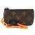 Louis Vuitton Monogram Pochette Cle coin key case Castaño