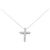 Autre Marque Diamantenhalskette PT900 PT850 Silber
