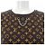 Top Louis Vuitton Marrone Giallo - vista 5